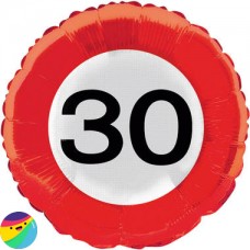 Folija balon - 30 prometni znak